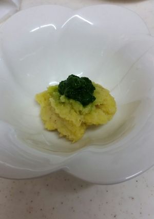 離乳食初期～中期★さつマッシュ菜っ葉添え-レシピのメイン写真