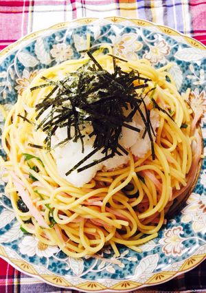 三つ葉、大葉の和風冷製パスタ-レシピのメイン写真