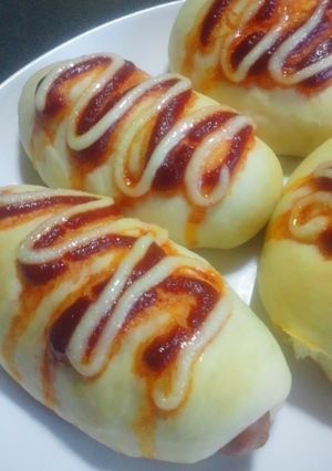 手ごねウインナーロールパン-レシピのメイン写真