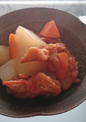 簡単!大根と加賀揚げの煮物-レシピのメイン写真