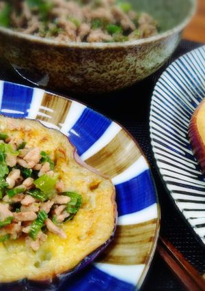 ＊世界一美味しいナスと豚肉そぼろ＊-レシピのメイン写真