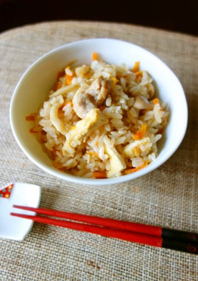 鶏とごぼうの炊き込みご飯-レシピのメイン写真