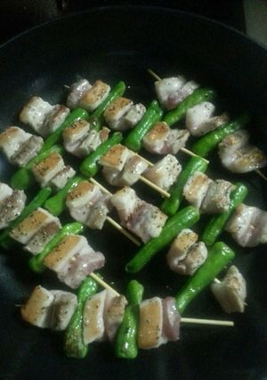 フライパンで簡単！絶品！豚串焼き-レシピのメイン写真