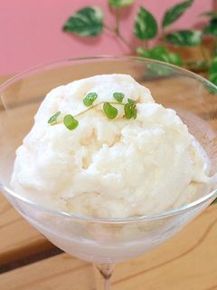 桃のさくふわ❁アイス-レシピのメイン写真