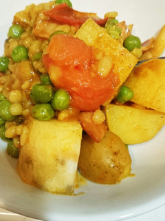 夏にカレー炒め ずぼら飯 簡単 ありもの-レシピのメイン写真