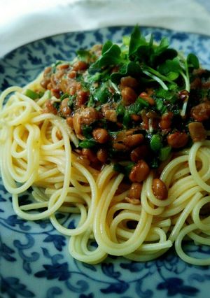 我が家の納豆スパゲティ-レシピのメイン写真