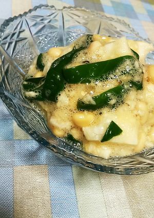 簡単小鉢♪おかわかめと長芋と豆のサラダ-レシピのメイン写真