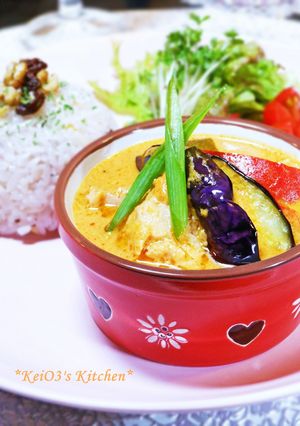 ✿夏野菜とツナでタイ風レッドカレー✿-レシピのメイン写真