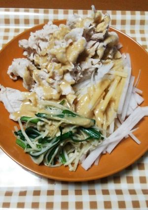 ニラで元気！冷豚しゃぶ-レシピのメイン写真