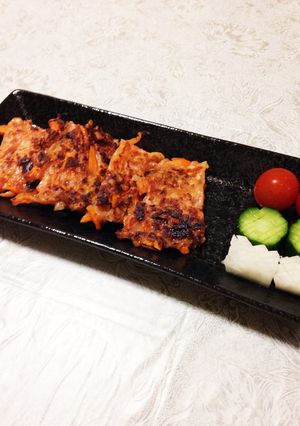 にんじんと塩辛のチヂミ-レシピのメイン写真