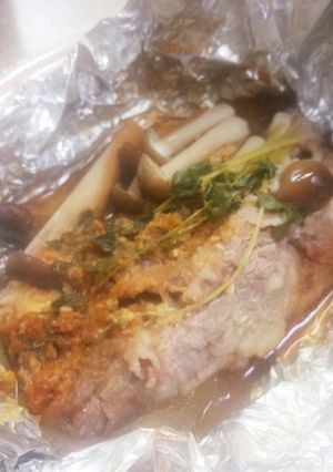 牛肉ときのこのホイル包み-レシピのメイン写真