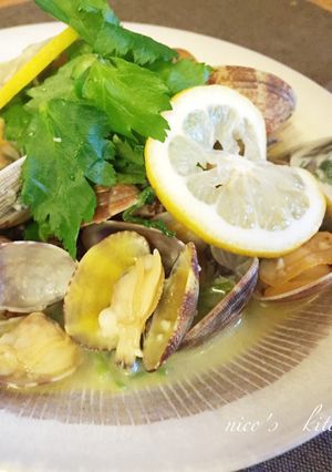 あさりの白ワイン蒸しレモン風味-レシピのメイン写真