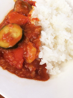 市販ルー不使用!エビと夏野菜カレー-レシピのメイン写真