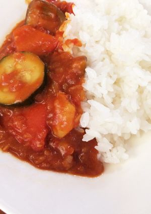 市販ルー不使用！エビと夏野菜カレー-レシピのメイン写真