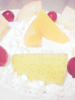 スポンジ1枚!?フルーツケーキ♡-レシピのメイン写真