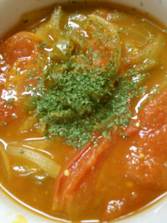 トマトと ピーマンの カレー風味スープ-レシピのメイン写真