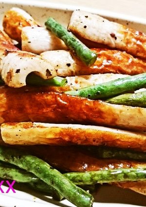 ちくわといんげん豆の中華ドレッシング炒め-レシピのメイン写真