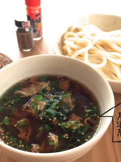 黒七味香る 豚だし生姜つけうどん-レシピのメイン写真