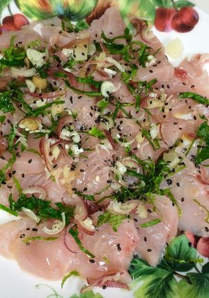 ビンチョウマグロの和風カルパッチョ-レシピのメイン写真