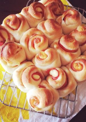 手捏ねでも簡単！＊ハムマヨちぎりパン＊-レシピのメイン写真