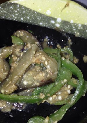 鮭と茄子ピーマンししとうゆず酢、味噌炒め-レシピのメイン写真