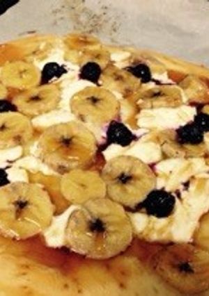 クリームチーズのバナナハニーピザ-レシピのメイン写真