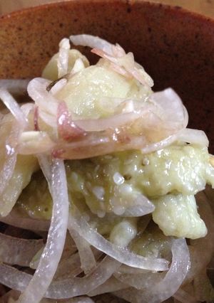 玉ねぎと茄子のお浸し-レシピのメイン写真