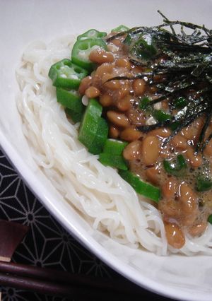 うちの定番☆納豆そうめん-レシピのメイン写真