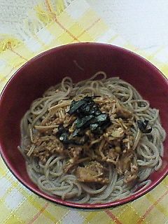 手作りナメタケあったか蕎麦-レシピのメイン写真