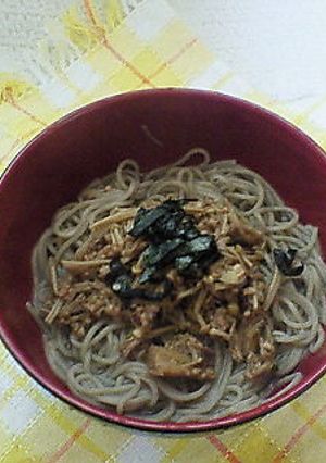 手作りナメタケあったか蕎麦-レシピのメイン写真
