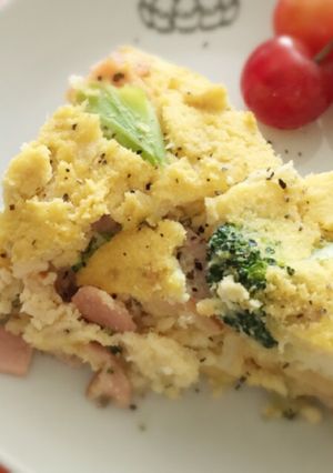 糖質制限☆ふわ♡豆腐とおからのケークサレ-レシピのメイン写真