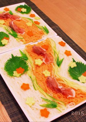 そうめん 小川風onグレアさん金魚-レシピのメイン写真