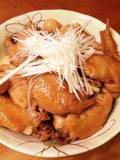 とり手羽先とうずらの卵の煮物-レシピのメイン写真