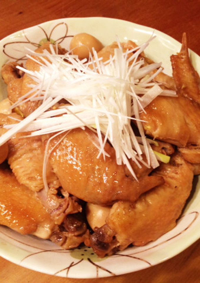とり手羽先とうずらの卵の煮物-レシピのメイン写真