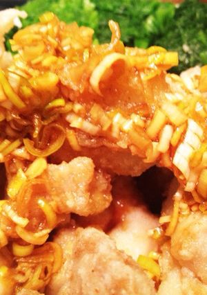とり肉の唐揚げ〜ねぎソース(醤油味)〜-レシピのメイン写真