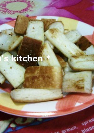 パン耳バター焼き-レシピのメイン写真