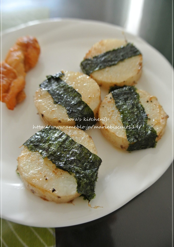 えごま油de皮つき長いもの塩焼き磯辺巻き-レシピのメイン写真