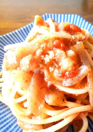 ダイエット糖質制限◆半分蒟蒻の♪パスタ-レシピのメイン写真