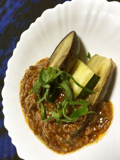 ❀焼きナスの✿中華肉味噌がけ❀-レシピのメイン写真