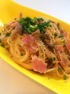 *ベーコンとキノコの醤油マヨパスタ*-レシピのメイン写真
