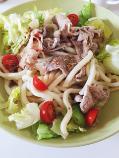 夏に!さっぱり簡単サラダうどん♬-レシピのメイン写真