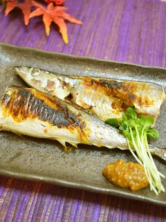 秋刀魚の柚子こしょう味噌焼き♪-レシピのメイン写真