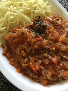 ピリ辛豆板醤のミートソース-レシピのメイン写真
