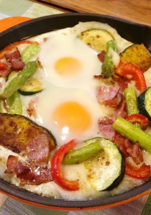スキレットで焼ポテトクリーム-レシピのメイン写真