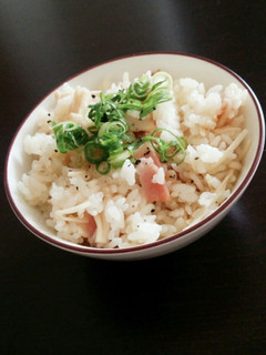 ベーコンとえのきの炊込ご飯(えのべー)-レシピのメイン写真