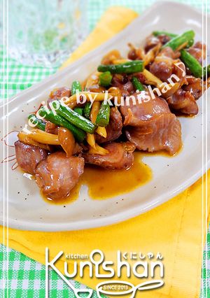 砂肝とインゲン豆のバター醤油炒め♪-レシピのメイン写真