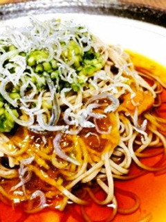 【15分】ジュレでさっぱり★夏シラス蕎麦-レシピのメイン写真