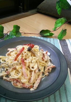 カロリーオフ♡豆腐のカルボナーラ-レシピのメイン写真