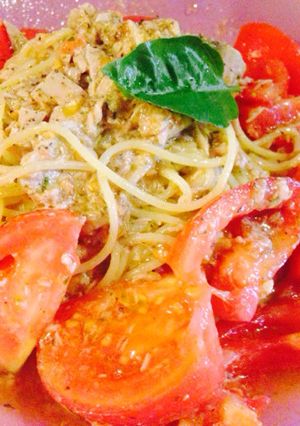 自家製ツナで冷製パスタ-レシピのメイン写真