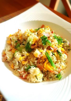 しゃきしゃきレタスの♡ねぎ塩レモン炒飯-レシピのメイン写真